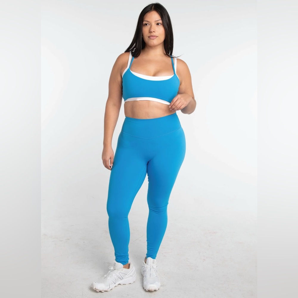 Blue High-Waist FORM Set for Women - Sporty Fit